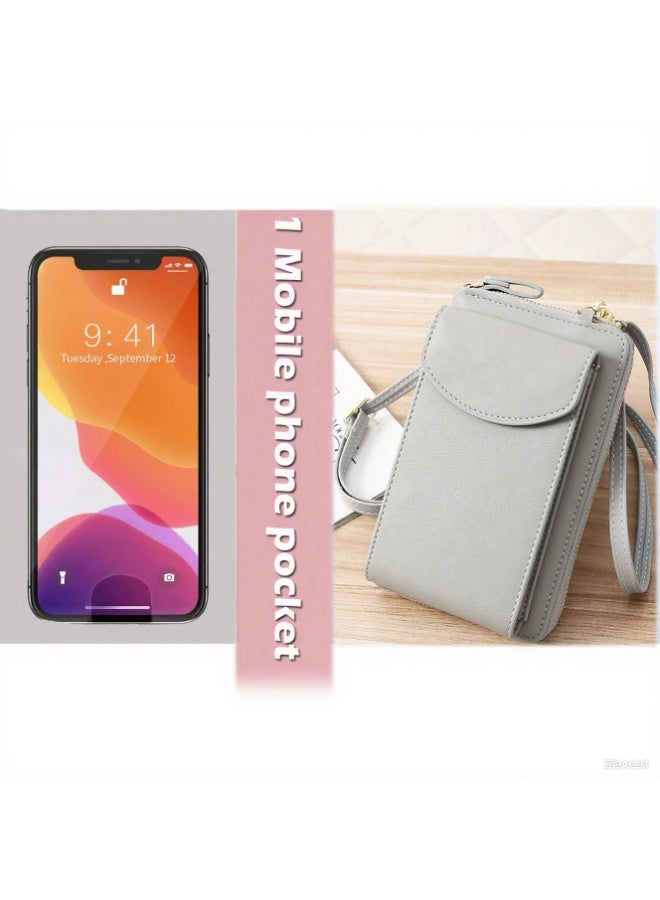 Daytoyz Stylish Women's Diagonal PU Leather Clutch Bag - Large Capacity Multifunctional Travel Wallet with Phone Pocket, Card Slots & Passport Holder - Ladies Purse Organizer for Everyday Use - Image 5