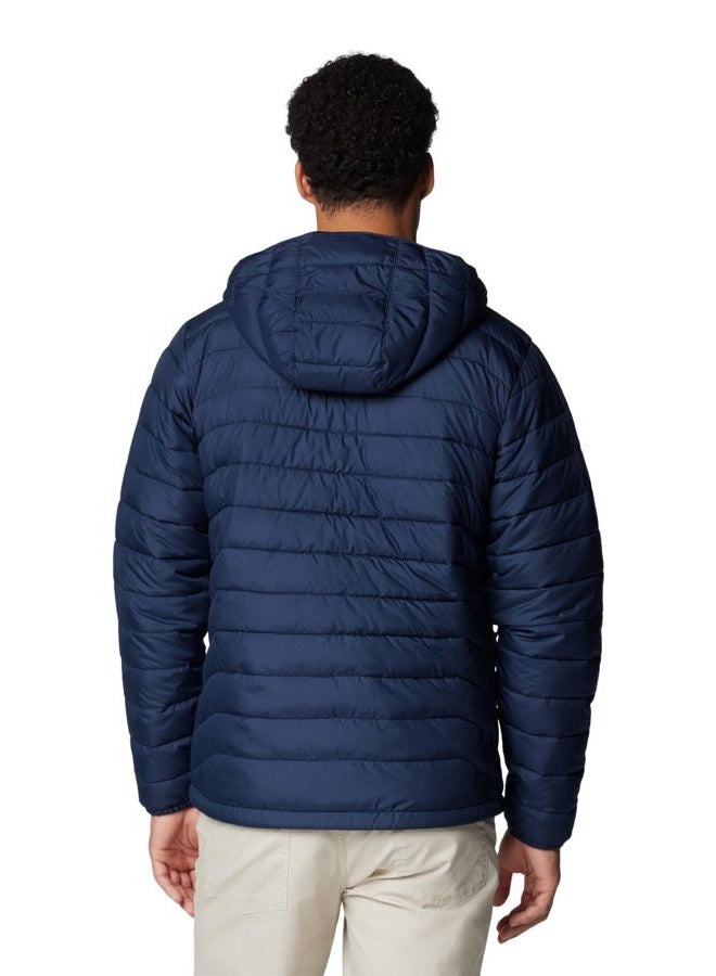 Columbia Men's Powder Lite II Hooded Jacket, Collegiate Navy, Medium - Image 2