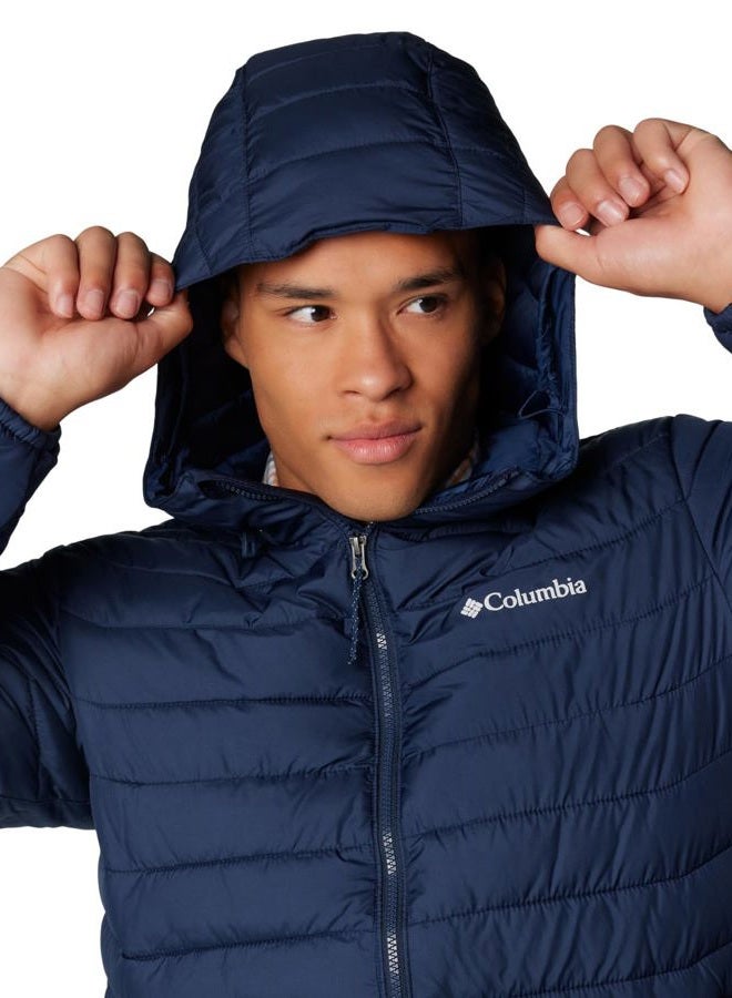 Columbia Men's Powder Lite II Hooded Jacket, Collegiate Navy, Medium - Image 5