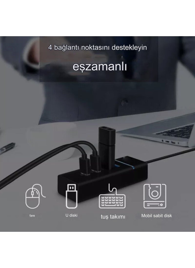 Qasul - Multiplexer Hub Compatible with All Devices 4 Input Multiplexer - Image 1