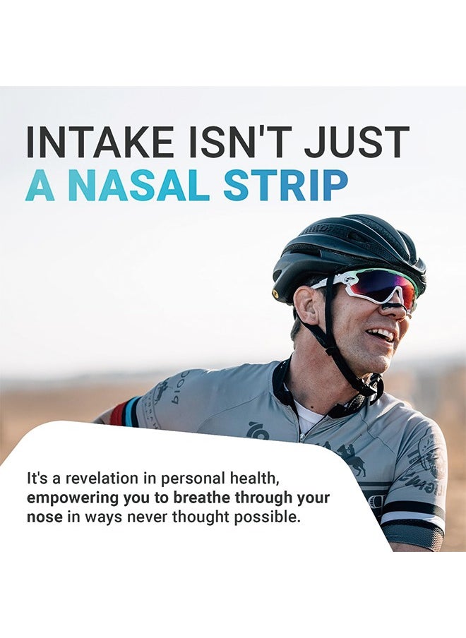 Generic - Intake Breathing Nasal Strip Starter Kit (15 Count, Black) - Boost Oxygen Intake, Reduce Snoring, Improve Sleep Quality - Sweat Resistant, Skin Safe Nasal Strips - Extra Strength Snoring Solution - Image 1