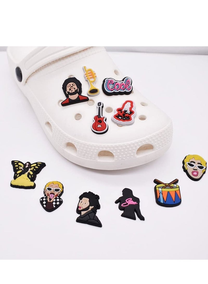 Excefore 29 Pcs Shoe Charms for Crocs Jibbitz Decoration Cool Rapper Shoe Accesooties Croc Charms PVC Nurse Shoes Decorations for Adults Women Men Gifts Party Favor Birthday - Image 2