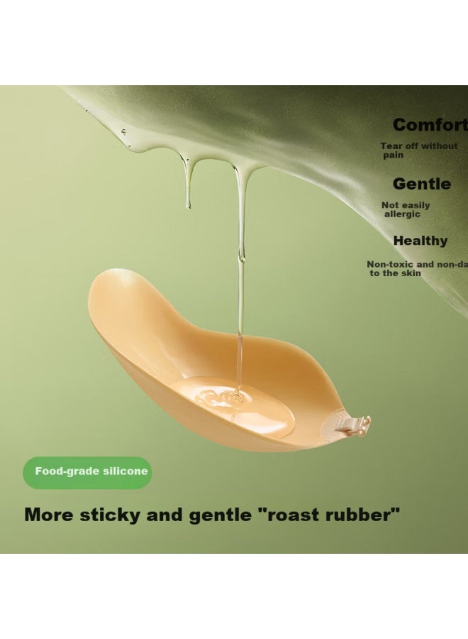 Secretworld Invisible Push-up Nipple Covers Strapless Bra Adhesive Bra For Wedding Dress - Image 3