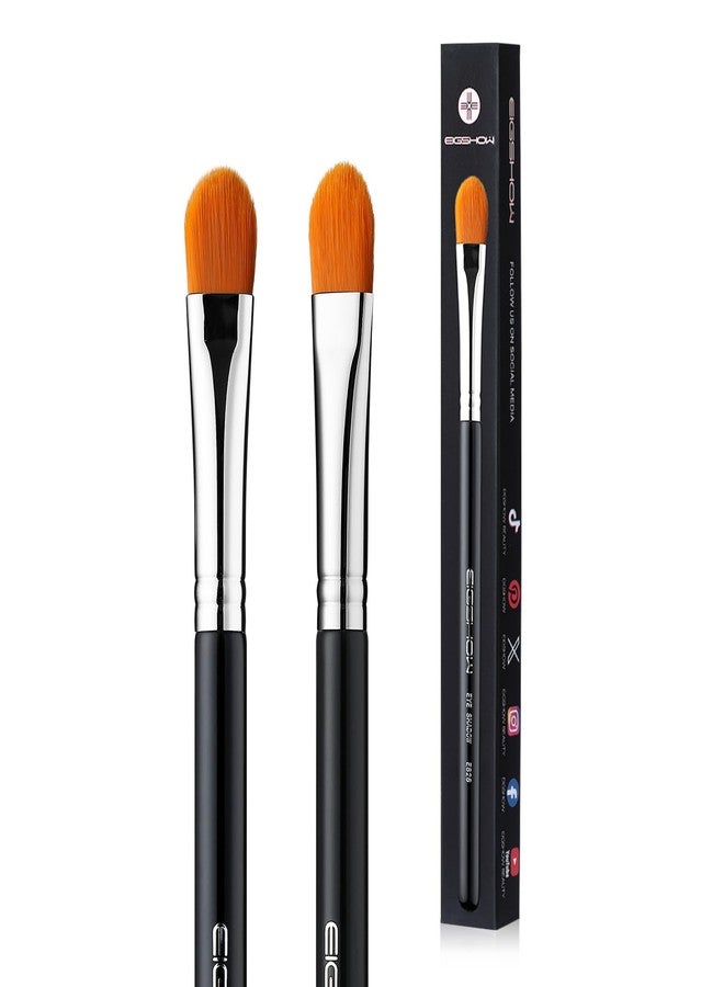 EIGSHOW Concealer Brushes, EIGSHOW Eyeshadow Primer Brush for Concealer, Blending, Eyeshadow - Professional Tools for Applying Cream, Liquid Shadows and Eye Primer Base (E828 2piece) - Image 1