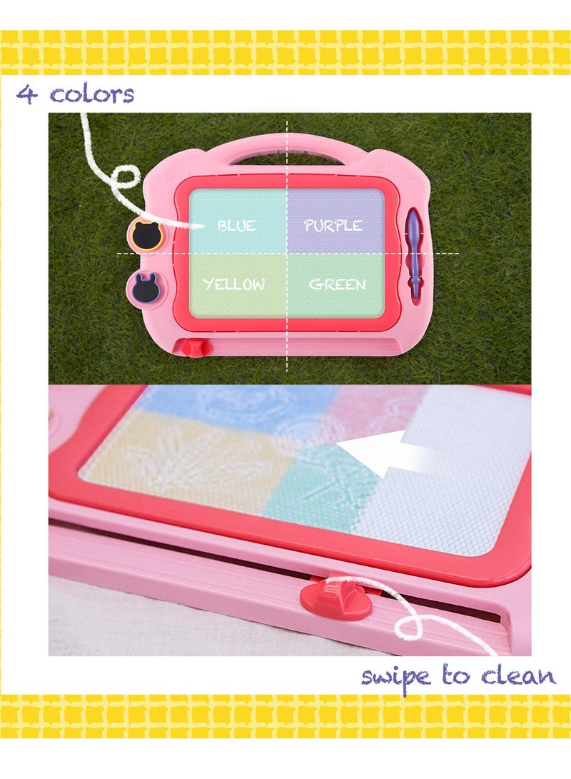 Magnetic Drawing Board with Stamps and Pen, Colorful Erasable Sketch Pad for Toddlers, Educational Doodle Toy for Kids Aged 1-4, Perfect Birthday Gift - Image 3