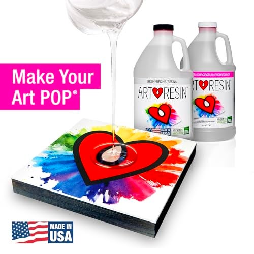 ArtResin Epoxy Resin Clear NonToxic 1 gal 05 gal Resin 05 gal Hardener 378 L - Image 3