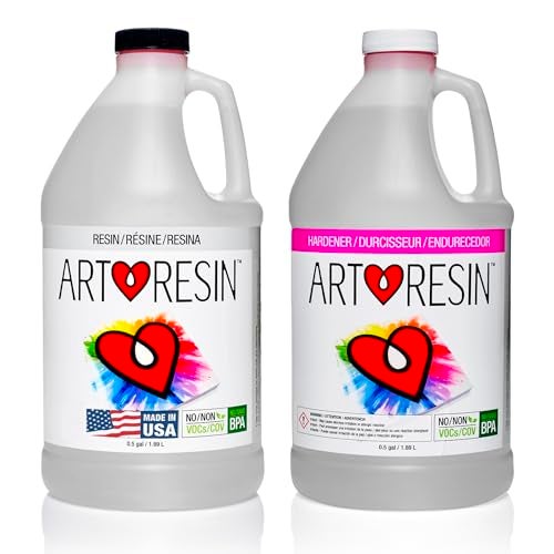 ArtResin Epoxy Resin Clear NonToxic 1 gal 05 gal Resin 05 gal Hardener 378 L - Image 1