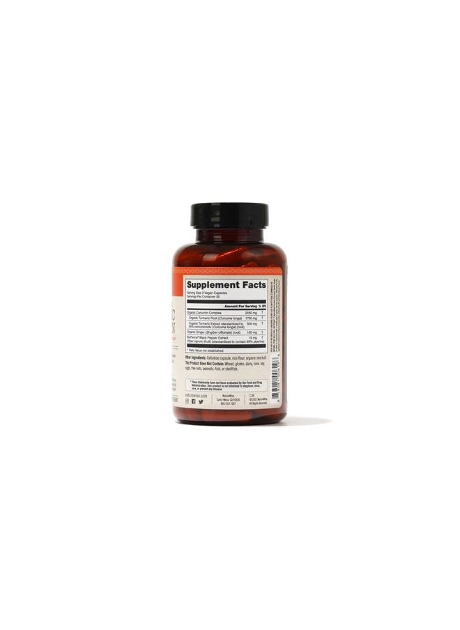 NatureWise - Curcumin Turmeric 2250mg - 95% Curcuminoids & BioPerine Black Pepper Extract for Advanced Absorption - Daily Joint and Immune Health Support - Vegan, Non-GMO, 90 Count[30-Day Supply] - Image 1
