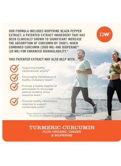 NatureWise Curcumin Turmeric 2250mg - 95% Curcuminoids & BioPerine Black Pepper Extract for Advanced Absorption - Daily Joint and Immune Health Support - Vegan, Non-GMO, 90 Count[30-Day Supply]  - Image 2