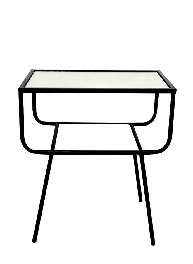 Homzmart Metal Side Table 60×35×70 cm - Black - Image 1