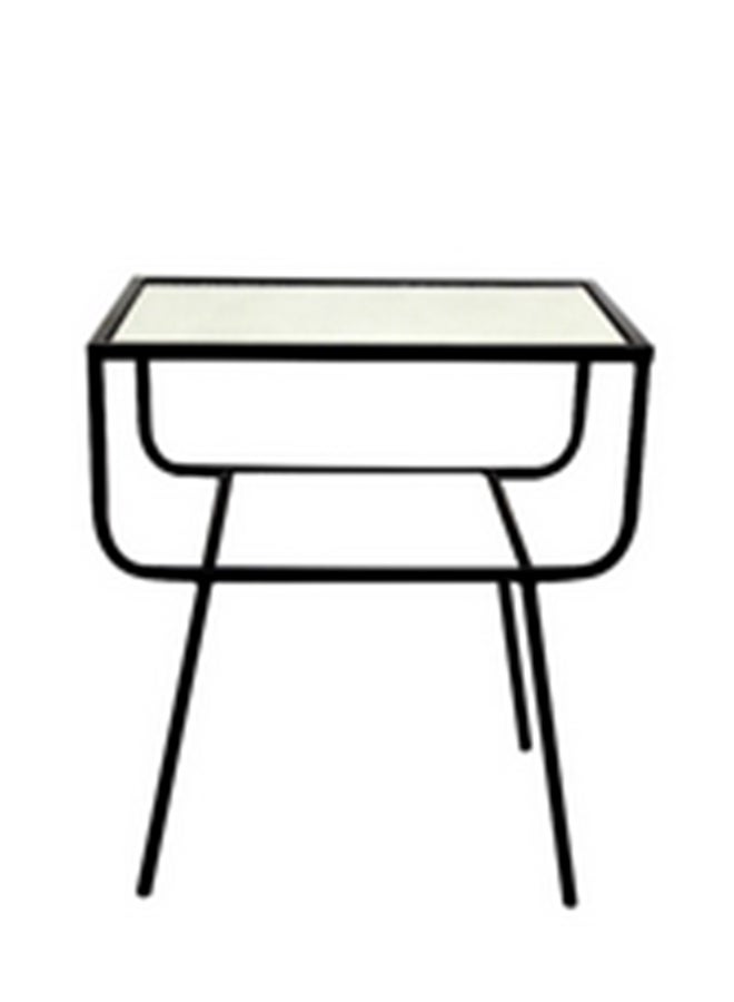 Homzmart Metal Side Table 60×35×70 cm - Black - Image 2