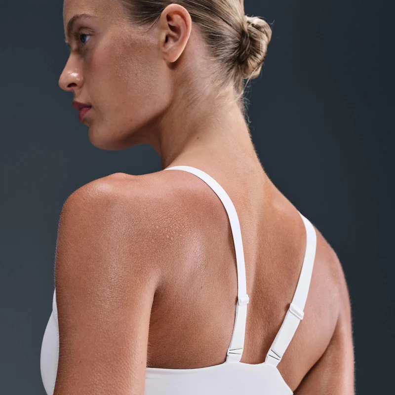 Nike White Women's Indy Medium-Support Sports Bra for Women | Best Price UAE