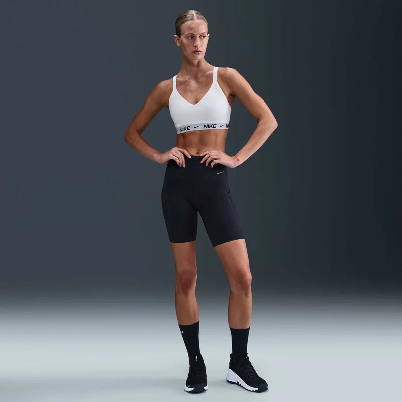 Nike White Women's Indy Medium-Support Sports Bra for Women | Best Price UAE