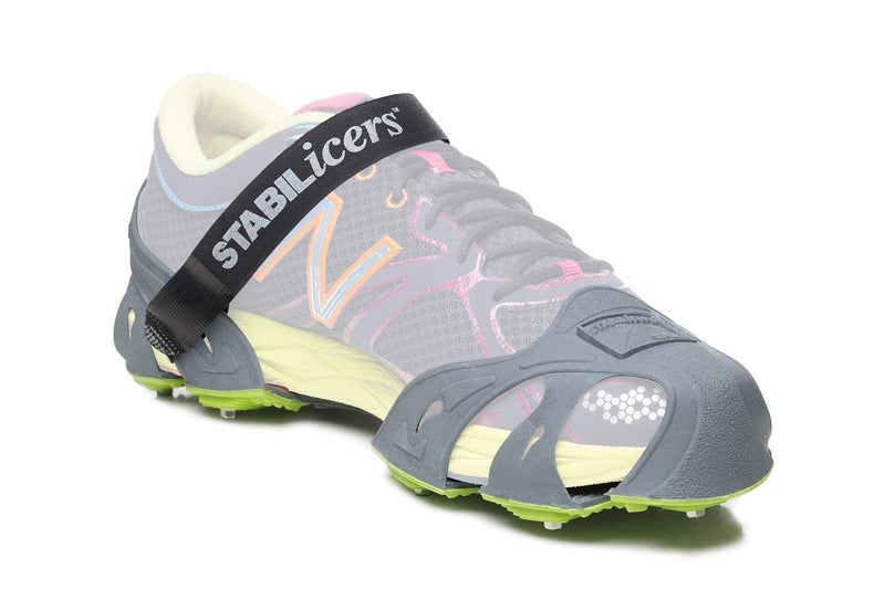 STABILicers Run Traction Cleats for Running on Snow and Ice, Grey/Green - Image 2