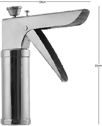 Fitaza FITAZA Stainless Steel Kitchen Press with 15 Different Types of Jalies Murukku MakerBhujiya MakerNoodlesCookiesNamkeenChakali MakerSev MakerFarsan MakerGathiya Maker  - Image 4