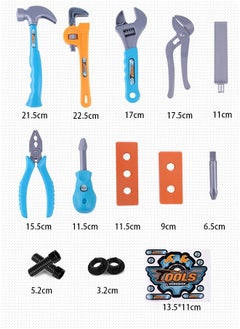 15PCS Kids Tool Set Pretend Play Construction Toy with Tool Box Pliers Hammer Spanner Screwdriver Construction Accessories - pzsku/ZFCA744F4676558065281Z/45/_/1739801596/f980cf1b-8548-41f7-a08c-1ffa90fa71d8