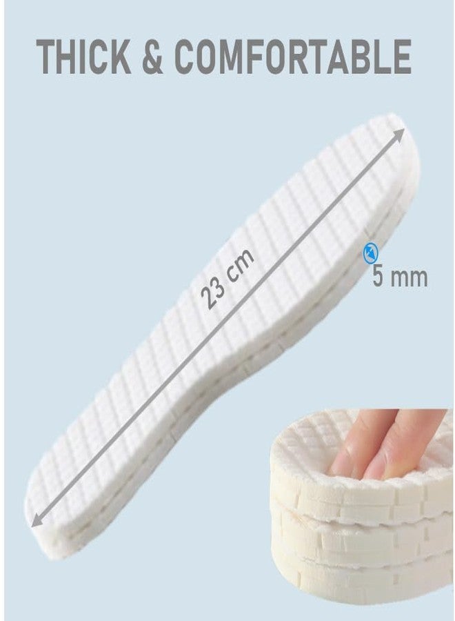 VivoFoot 2 Pairs Kids Comfort Cotton Terry Insoles, Breathable Anti Odour Inserts, Cut-to-Size Everyday Replacement Shoe Pads - Image 3