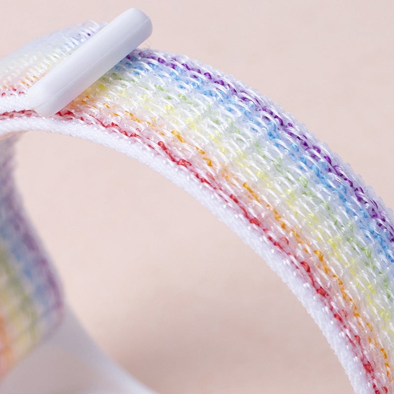 إيروريكس سوار ساعة شاومي مي باند 7 من النايلون ذو جزأين (أسود عاكس) - Image 5