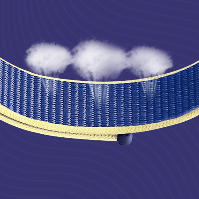 إيروريكس سوار ساعة شاومي مي باند 7 من النايلون ذو جزأين (أسود عاكس) - Image 4