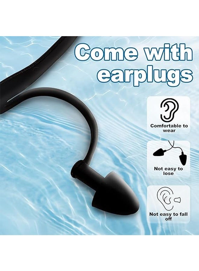 Quantum Swim Goggles, Adjustable Clear Vision Swimming Goggles, Silicone Swimming Cap Waterproof Nose Clip Ear Plugs For Men Women - Image 4