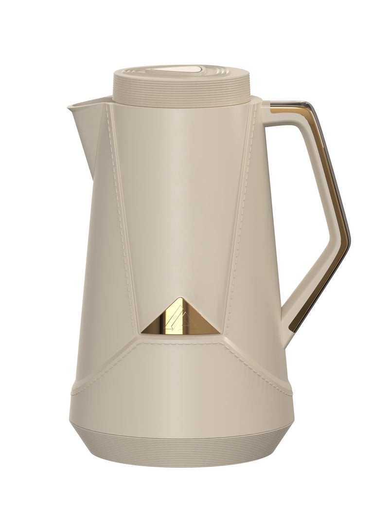 Home Maker 1.0L Premium Vacuum Flask - Beige | Hot & Cold Insulated Bottle
