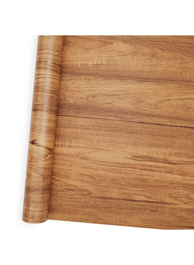 COSNIGHT Wood Grain Wallpaper Peel and Stick Wallpaper Contact Paper Self Adhesive Wall Paper for Drawer Shelf Liner Cabinet Easy to Clean - Image 1