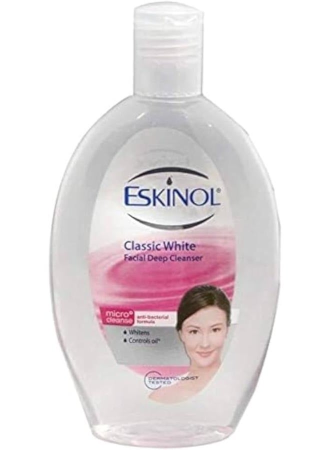 إسكينول منظف ​​عميق للوجه كلاسيك وايت 225 مل - Image 1