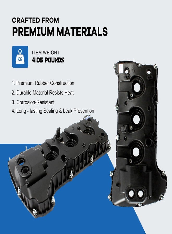 CNS Engine Valve Cover w/Gasket Right Side Compatible with Ford/Lincoln 3.5L (3496cc/213cid) DOHC V6 TURBO - Image 5