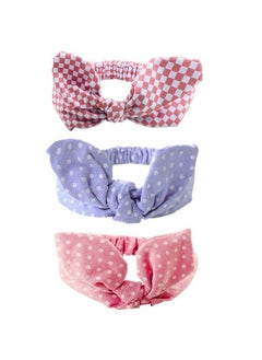 Newborn Turban Knot Printed Headbands For Baby Infantbaby Girl Soft Cute Toddler Hairbands(Set Of 3)
