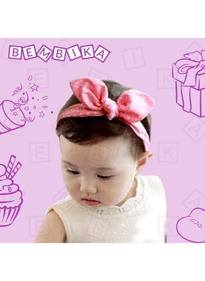 BEMBIKA - Newborn Turban Knot Printed Headbands For Baby Infantbaby Girl Soft Cute Toddler Hairbands(Set Of 3) - Image 1