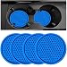 ZSDY Car Cup Coaster 4PCS Universal Auto NonSlip Cup Holder Embedded in Ornaments Silicone Coaster Car Interior Accessories Sets Blue - Image 2