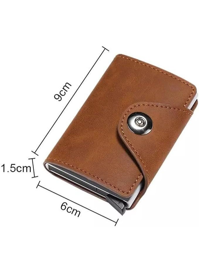 zoba Men's Leather Wallet with Card Holder - Havana - 244  - Image 4