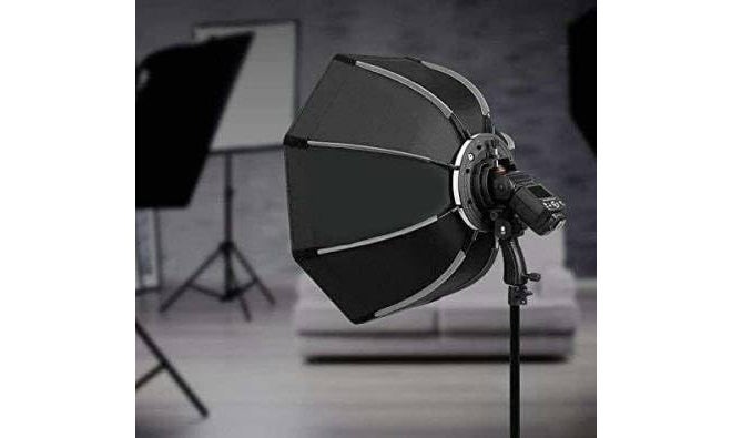 MVPRO (65 سم) صندوق ناعم خفيف الوزن وقابل للحمل يأتي مع حامل من نوع S2 وورقتين مفرغتين | حقيبة حمل | متوافق مع جميع فلاشات السرعة - Image 4