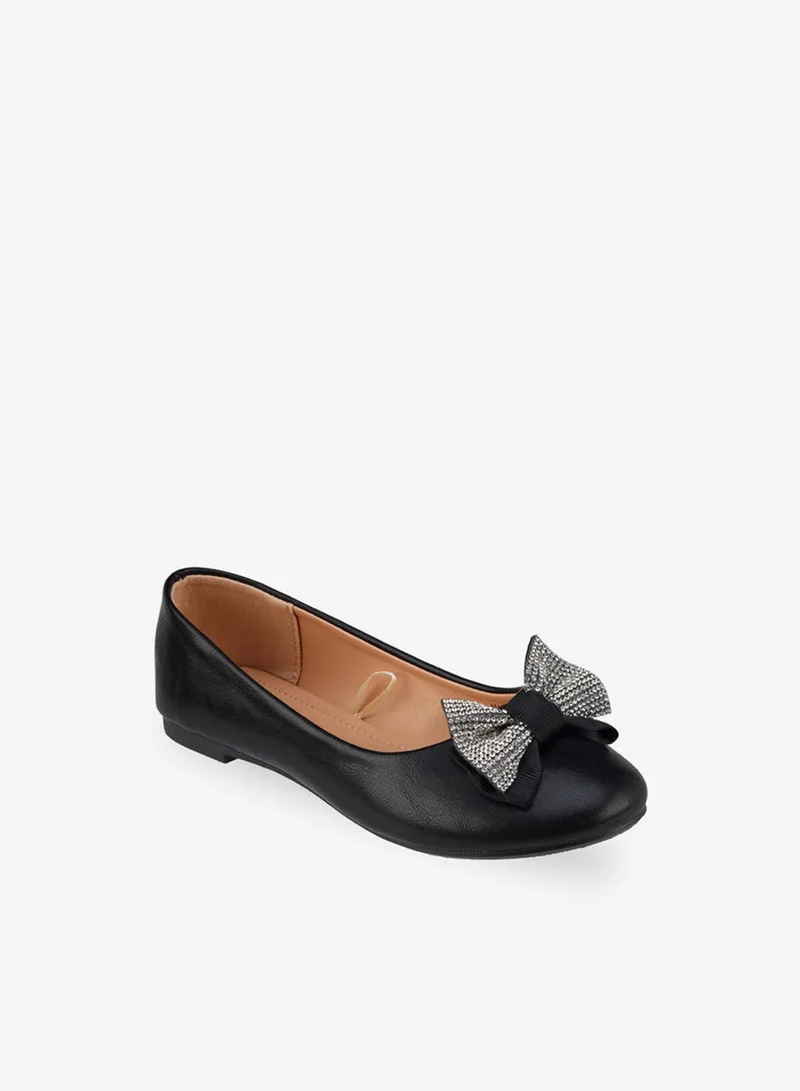 Flora Bella By Shoexpress Flora Bella Girls Bow Embellished Ballerina Shoes
