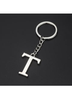 Generic English letter keychain bag pendant 26 uppercase and lowercase letters and numbers keychain European and American small gift customizationT T 