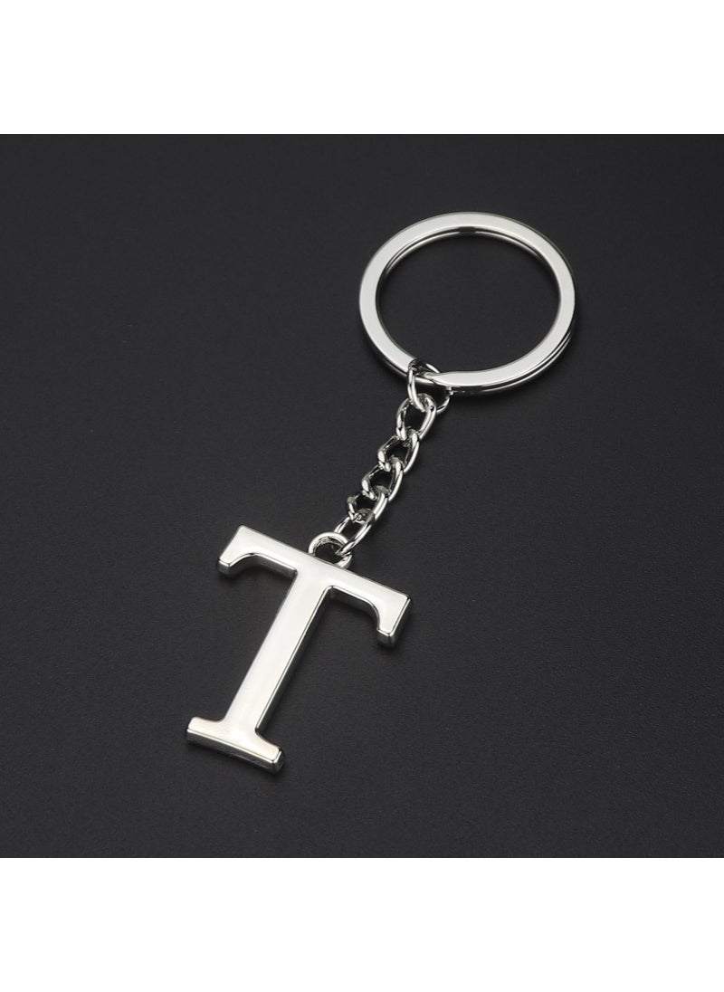 Generic - English letter keychain bag pendant 26 uppercase and lowercase letters and numbers keychain European and American small gift customizationT T - Image 1