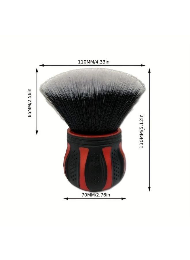 Premium Car Detailing Brush With Soft Bristles Ball Handle Black And Red With Box And Bracket For Large Area Dust Removal Interior Cleaning - Image 3