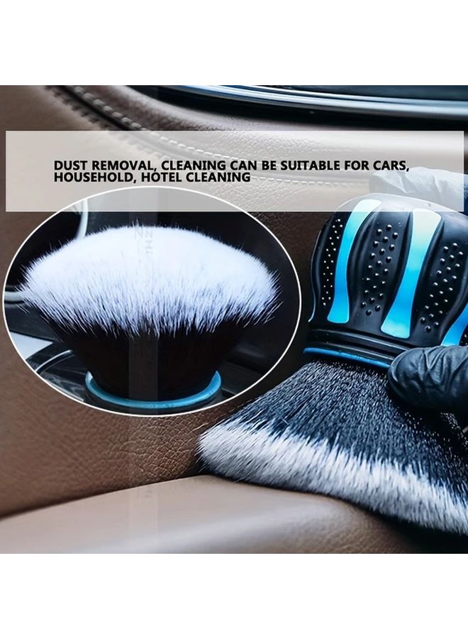 Premium Car Detailing Brush With Soft Bristles Ball Handle Black And Red With Box And Bracket For Large Area Dust Removal Interior Cleaning - Image 5