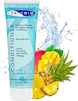 TRISWIM Swimmers Hair Conditioner After Swim Care Moisturising Detangling Regenerating Vegan Conditioner For Swimmers 251ml - Image 1