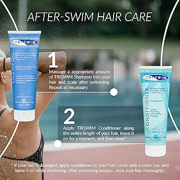 TRISWIM Swimmers Hair Conditioner After Swim Care Moisturising Detangling Regenerating Vegan Conditioner For Swimmers 251ml - Image 5