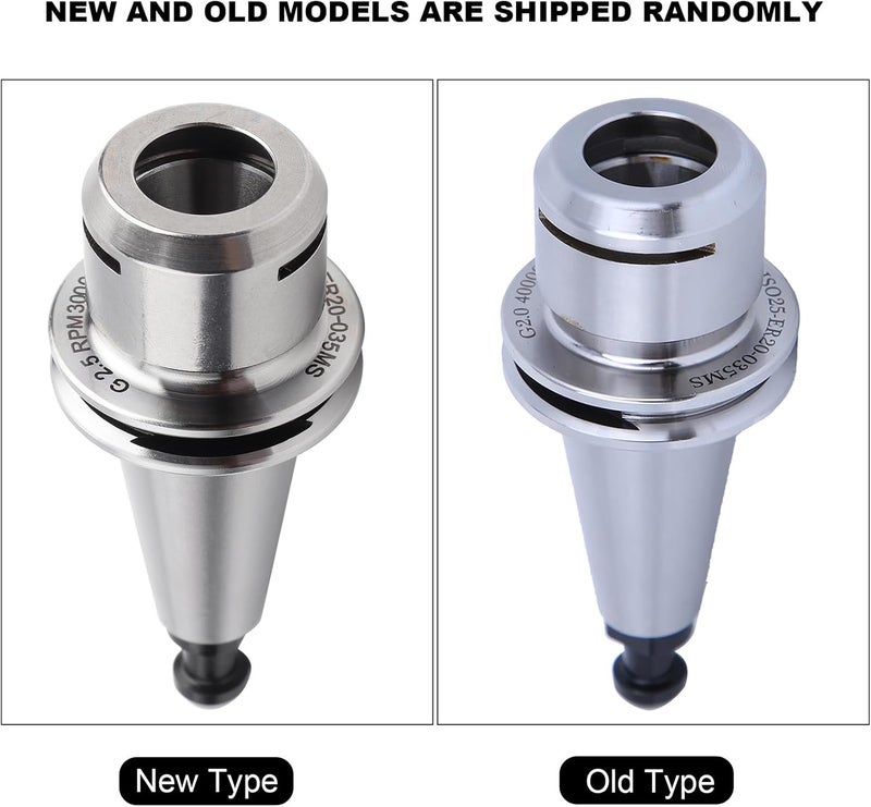 Collet Chuck Holder for CNC Milling Machine, ER Collet Chuck Holder with and Rigidity, Fine Engraving Lathe Tool Made of Carburized Steel for Engraving (ISO25-ER20-035MS) - Image 5