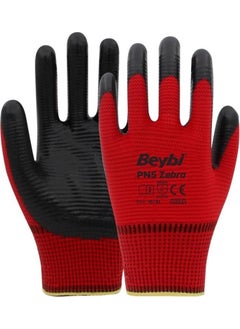 Beybi Nitrile Pmk Pn5 Zebra Red Black 9 Size 1 