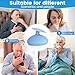 SiiMMM Silicone Palm Chest Percussion Cup Chest Physical Aid Therapy Cup Mucus Flutter Removal Device Percussion Treatment for Mucus Sputum and Expectoration Problem43 35 Inch for Adult Blue - Image 4