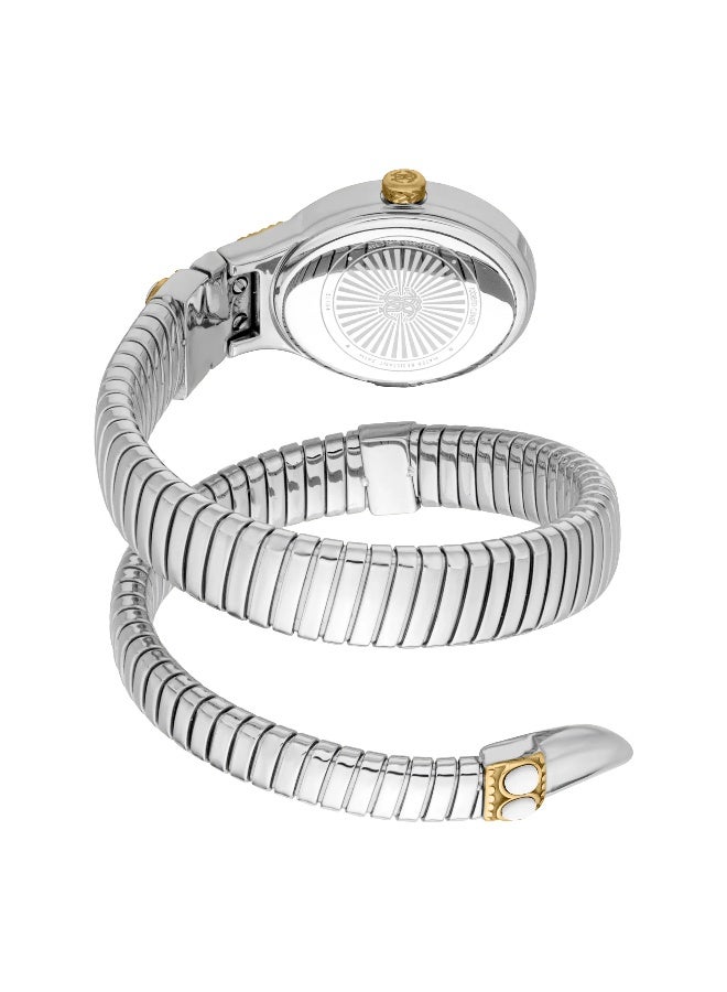 roberto cavalli روبرتو كافالي RC5L104M0055 - ساعة كوارتز نسائية من الفولاذ المقاوم للصدأ 3 عقارب - Image 3