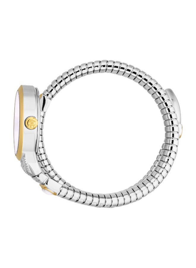 roberto cavalli روبرتو كافالي RC5L104M0055 - ساعة كوارتز نسائية من الفولاذ المقاوم للصدأ 3 عقارب - Image 2