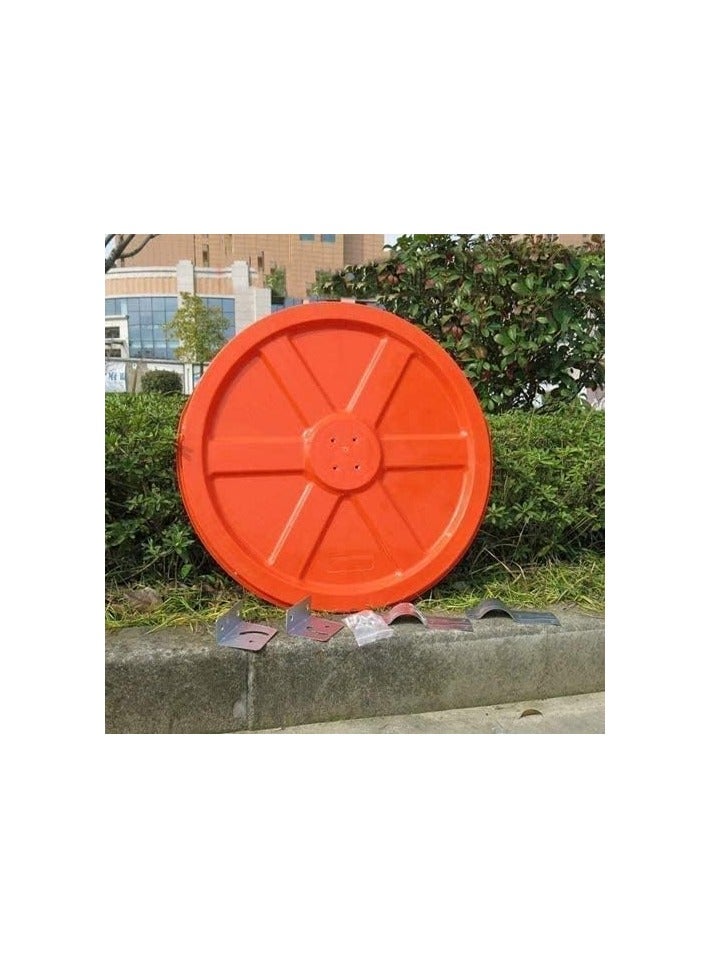 Duravel Duravel Convex Safety Mirror, Circular Shape, 60CM, for Shops, Warehouses, Parking Lots, Offices, Indoor, Outdoor, Blind Spots  - Image 4