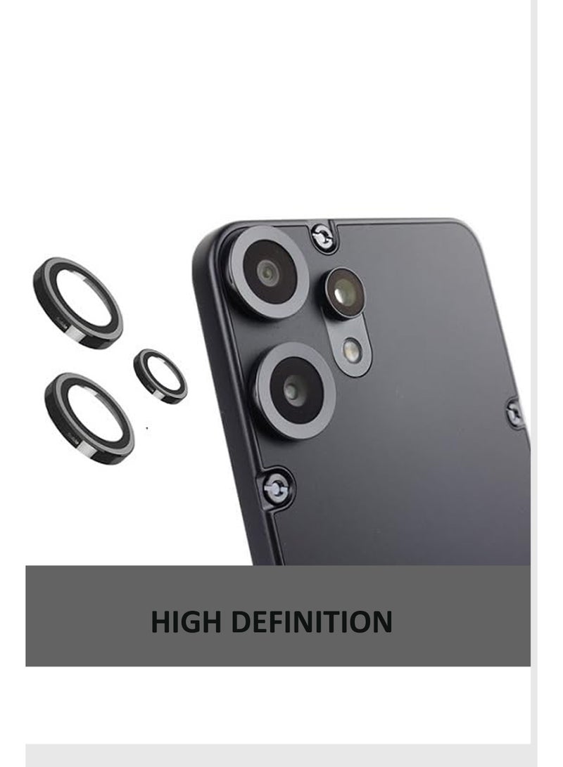 Camera Cover for Nothing CMF Phone 2 Pro - Ring Camera Lens Protector, Scratch-Resistant HD Clarity Ultra-Thin 9H Tempered Glass with Alloy Metal & Best Camera Protection - Orange - Image 4