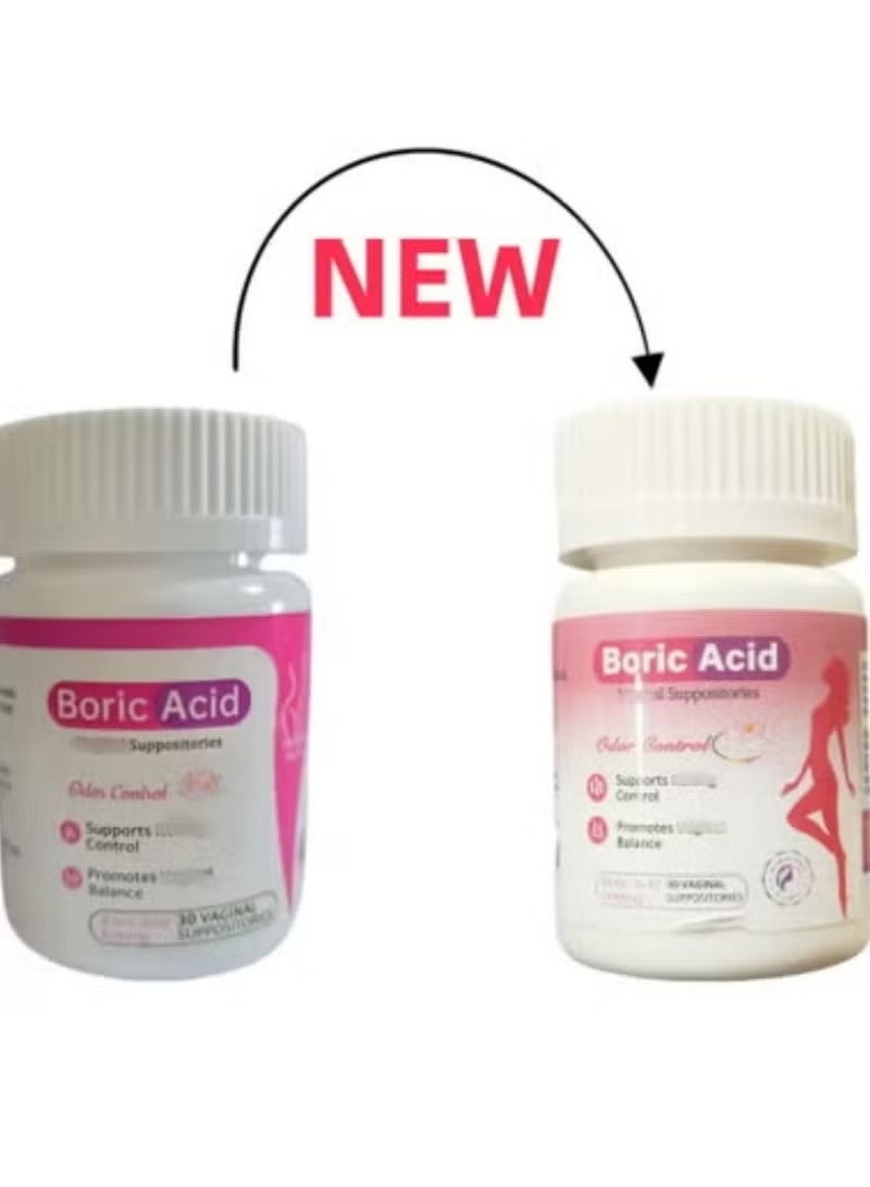 نوترا بلاست حمضات حمض البوريك المهبلي-600 ملغ ، و 30 مترًا ، ودعمًا حميماً للصحة وتوازن الأس الهيدروجيني - Image 2