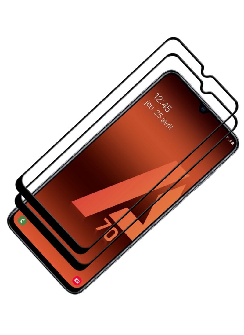 أكاليكس قطعتين، حماية شاشة، لهاتف سامسونج جالاكسي A70، جودة ممتازة. - Image 1