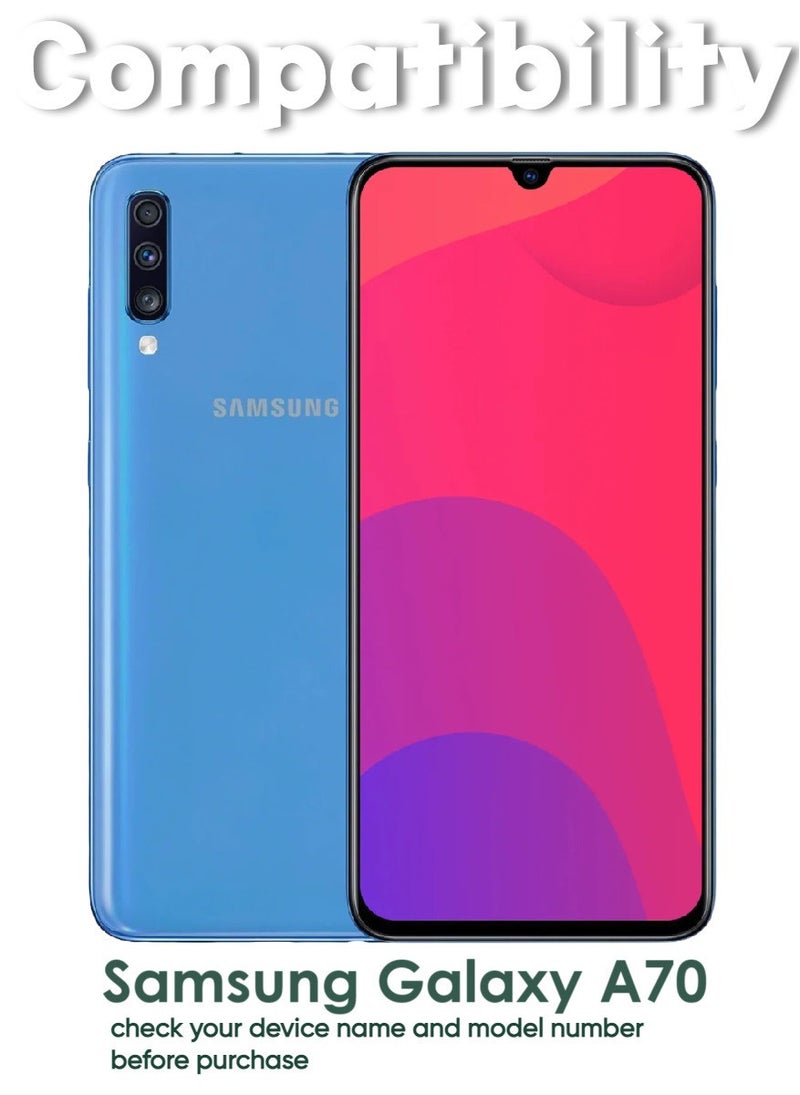 أكاليكس قطعتين، حماية شاشة، لهاتف سامسونج جالاكسي A70، جودة ممتازة. - Image 3